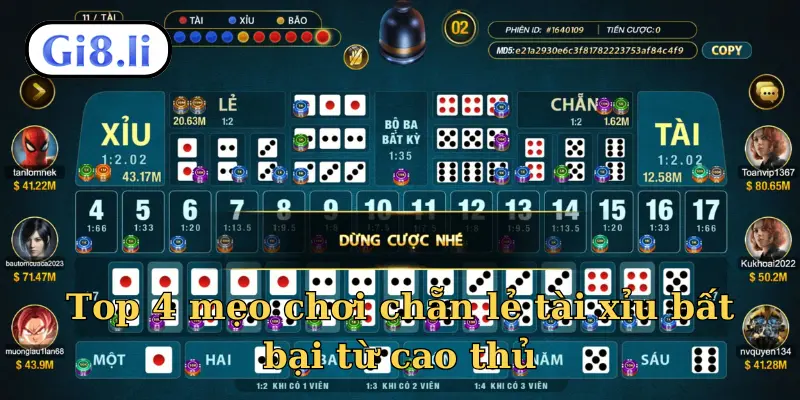 Top 4 mẹo chơi chẵn lẻ tài xỉu bất bại từ cao thủ